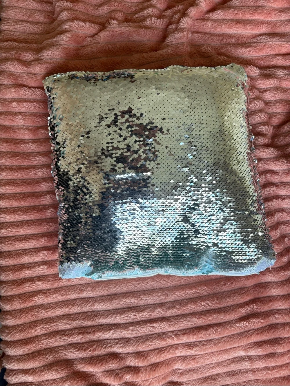 Sequin Dreamcatcher Accent Pillow in Blue & Pink
